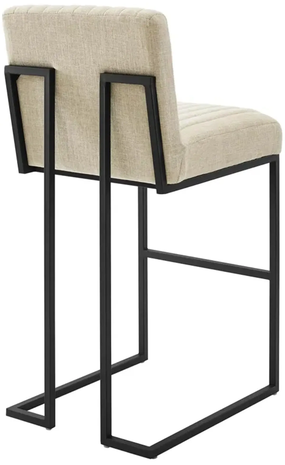 Indulge Channel Tufted Fabric Bar Stool