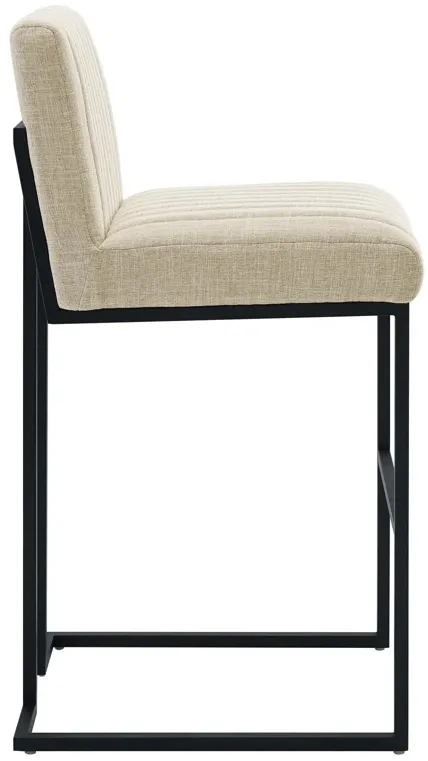 Indulge Channel Tufted Fabric Bar Stool