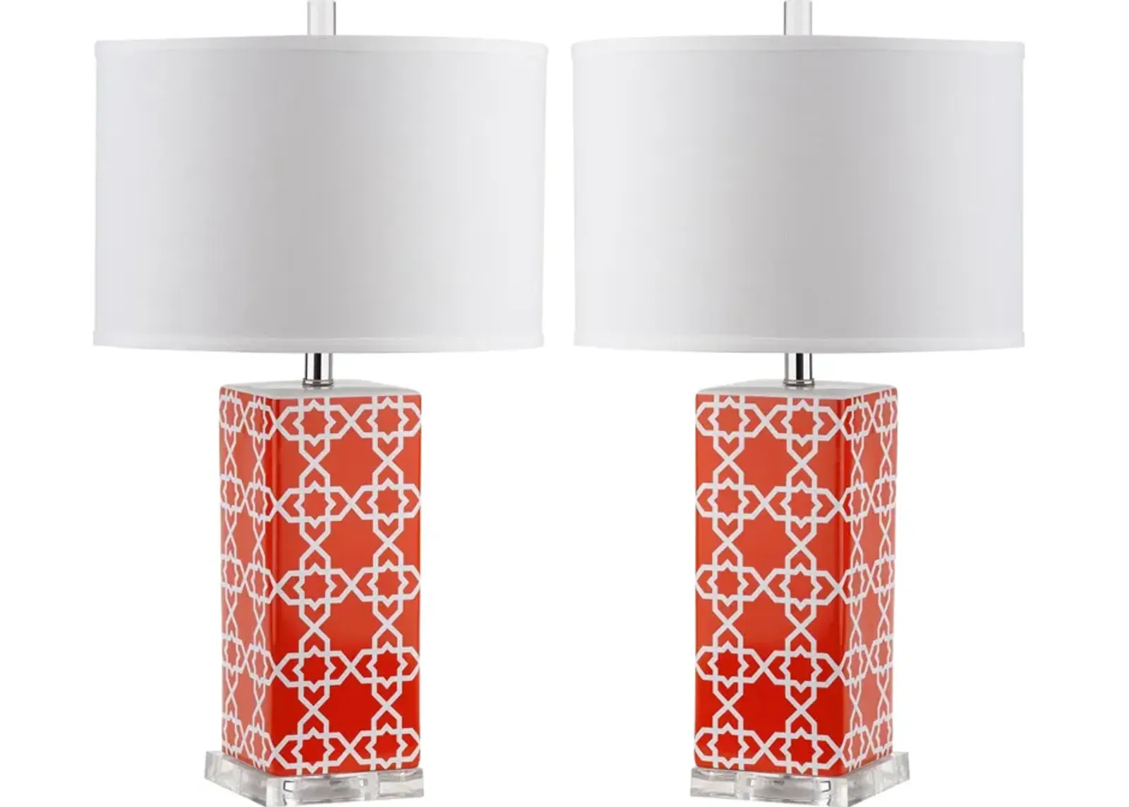 Quatrefoil 27-Inch H Table Lamp - Set of 2