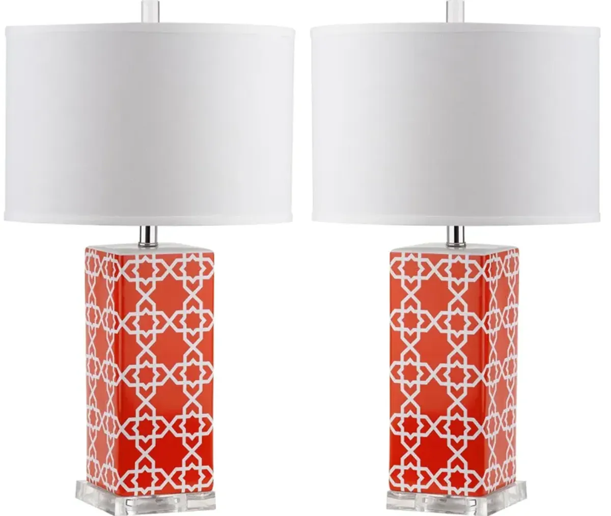 Quatrefoil 27-Inch H Table Lamp - Set of 2