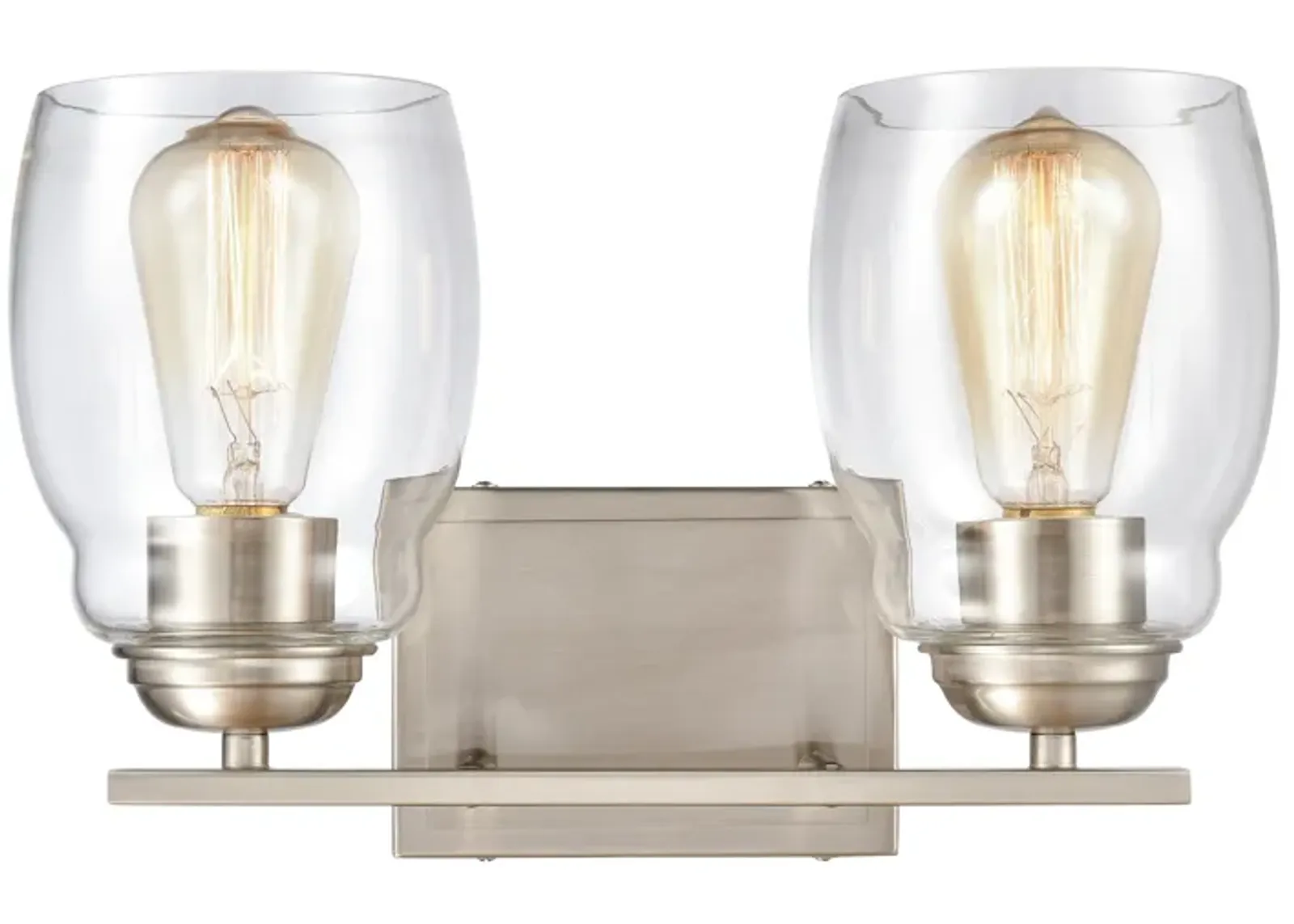 Calistoga 14" Wide 2-Light Vanity Light - Brushed Nickel