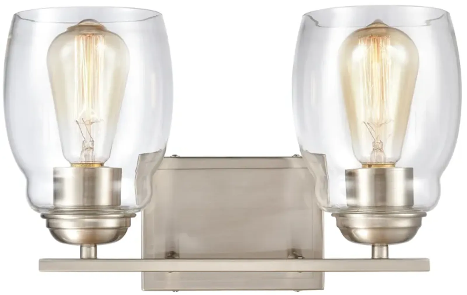 Calistoga 14" Wide 2-Light Vanity Light - Brushed Nickel