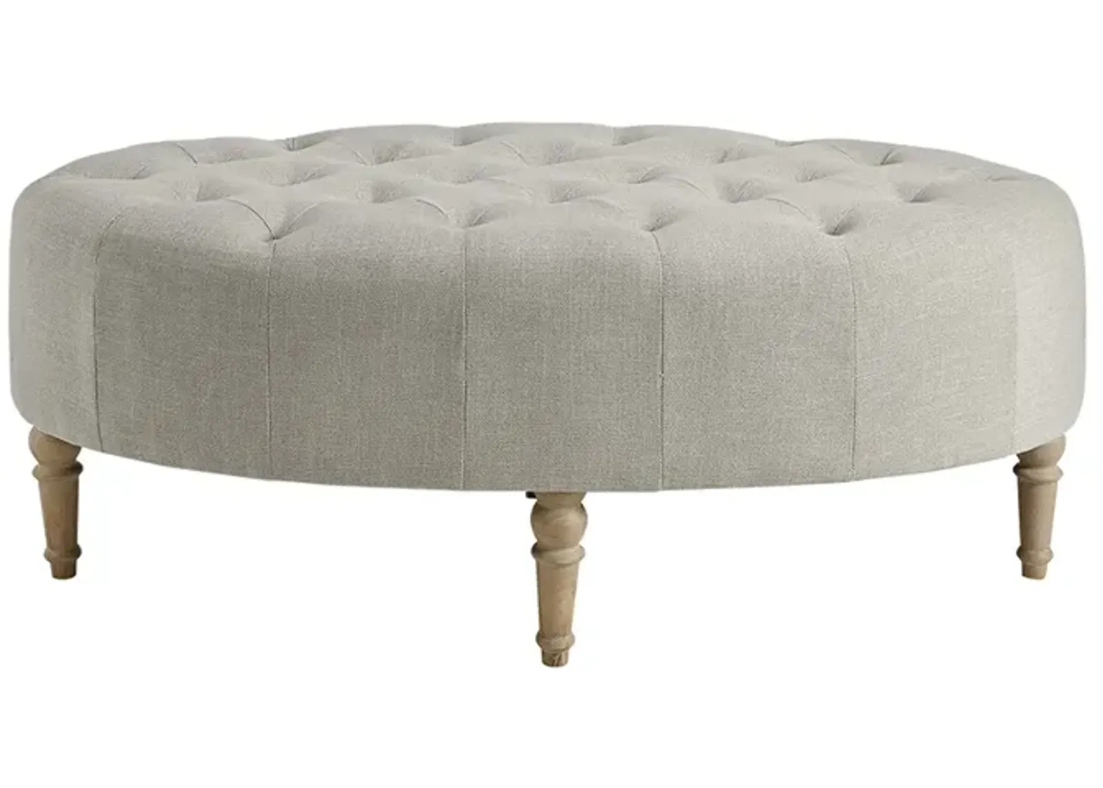 Martha Stewart Clara Linen Accent Ottoman