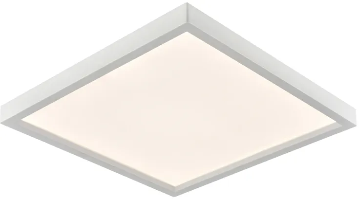 Titan 8'' Wide Integrated LED Square Flush Mount - White