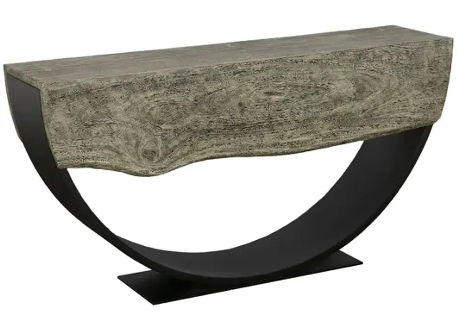 Arc Console Table, Gray Stone, Double Sided