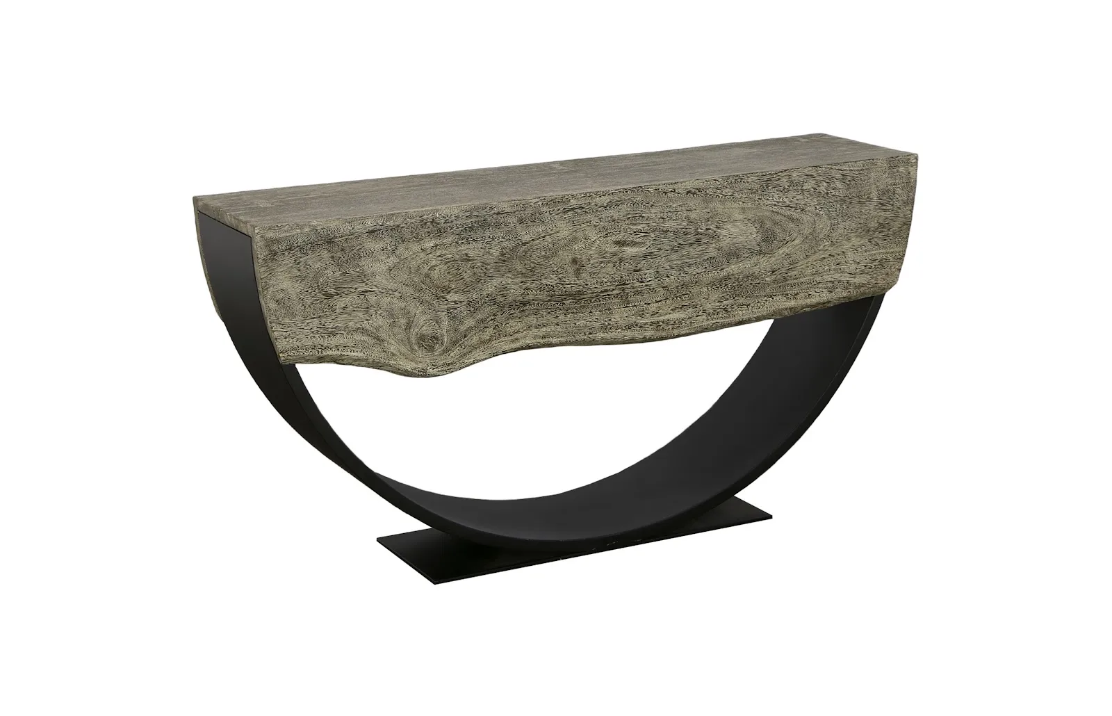 Arc Console Table, Gray Stone, Double Sided