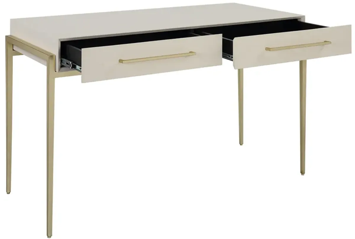 Jewel Modern White Desk