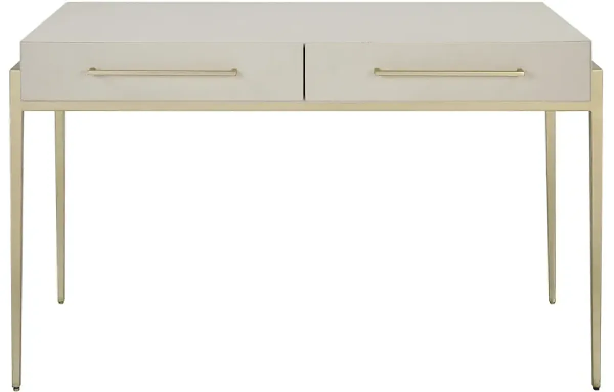 Jewel Modern White Desk