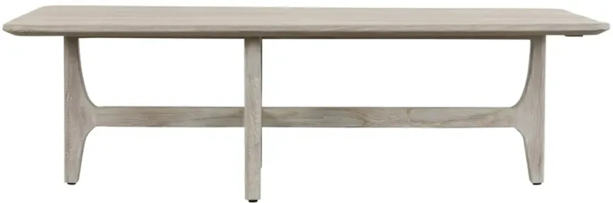 Dawn 55" Outdoor Coffee Table Gray 