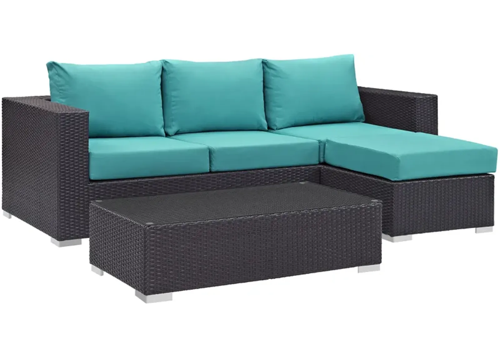 Convene 3 Piece Outdoor Patio Sofa Set