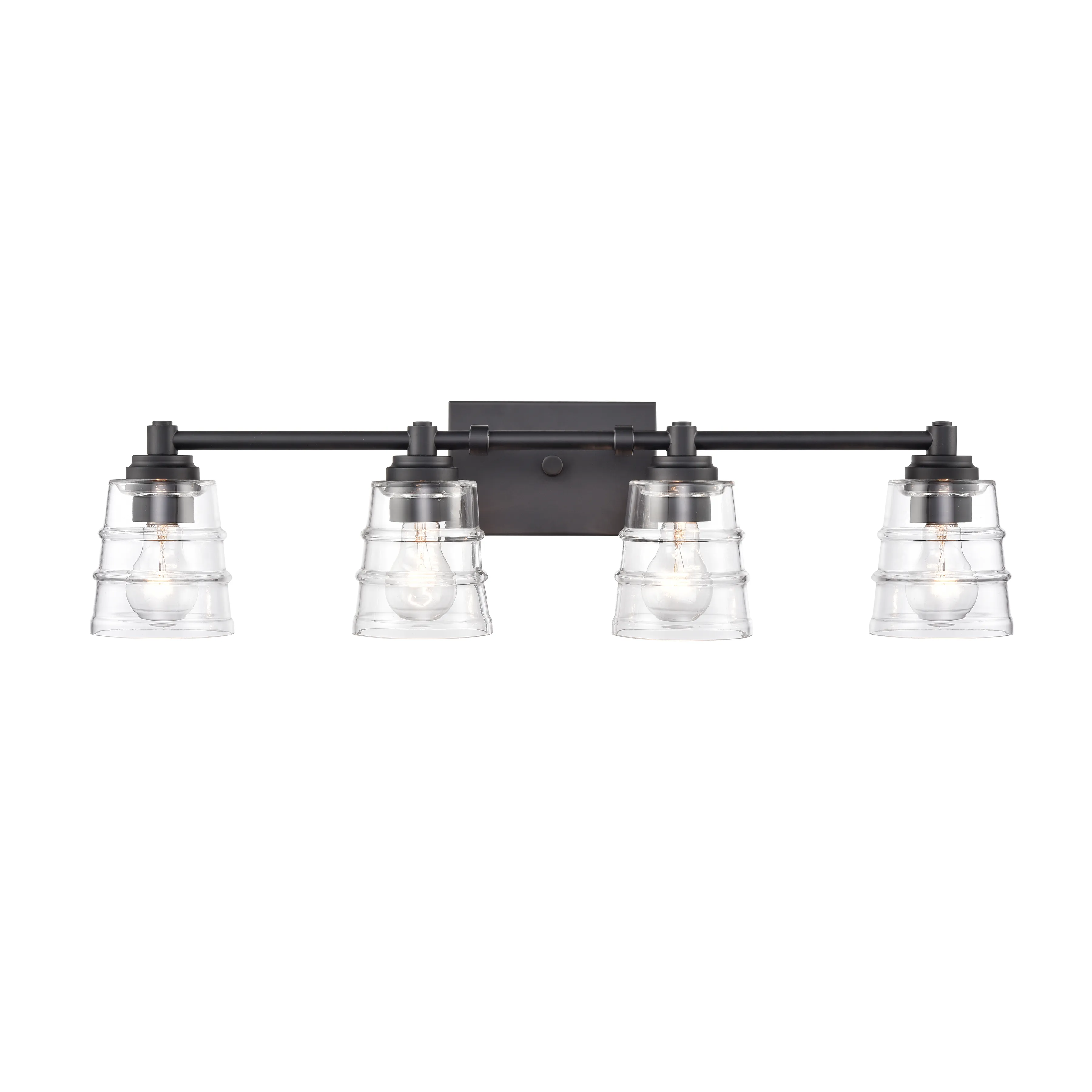 Pulsate 30.25" Wide 4-Light Vanity Light - Matte Black