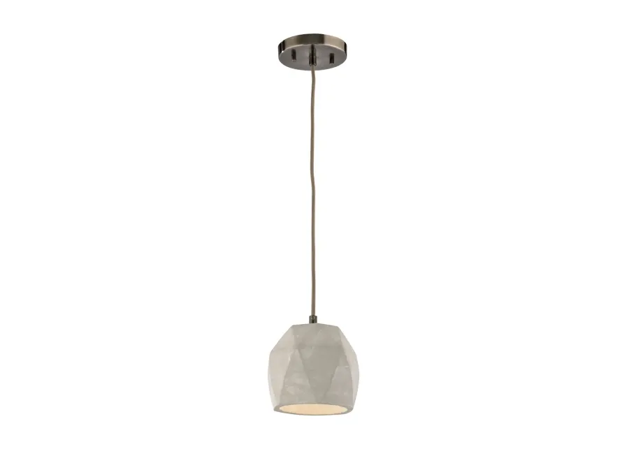 Urban Form 5" Wide 1-Light Mini Pendant - Black Nickel