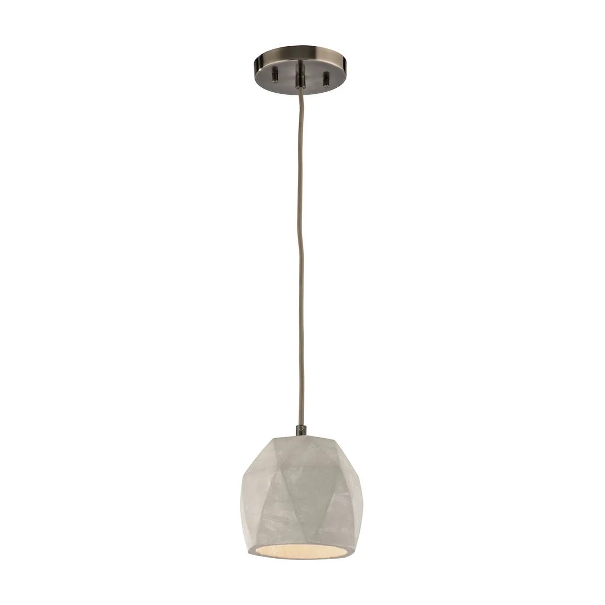 Urban Form 5" Wide 1-Light Mini Pendant - Black Nickel