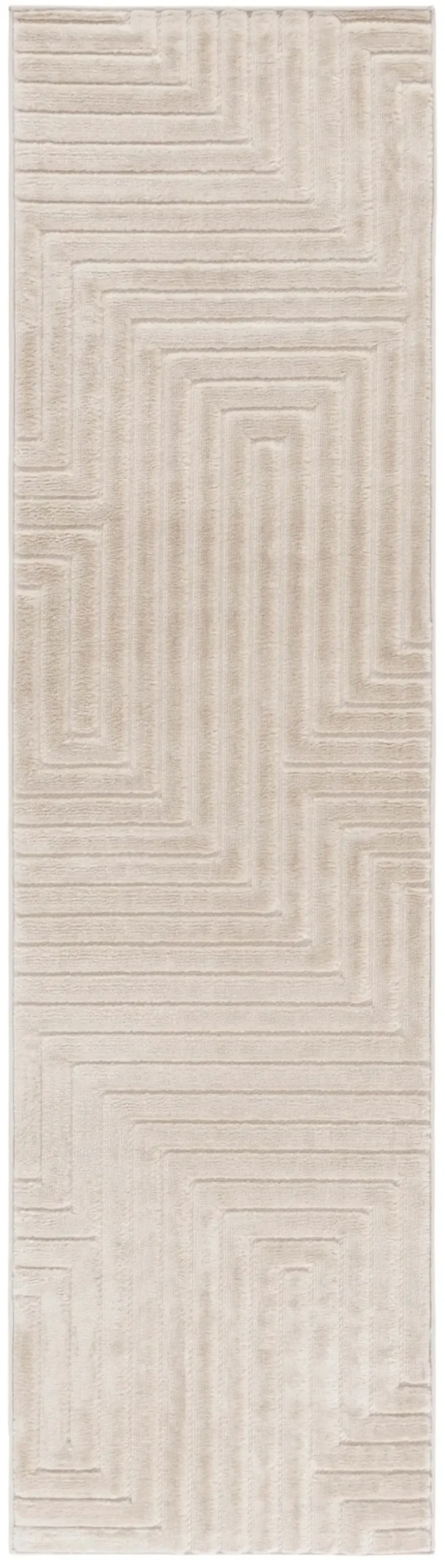 SELENA 662 BEIGE 2'-2' x 8' Runner Rug