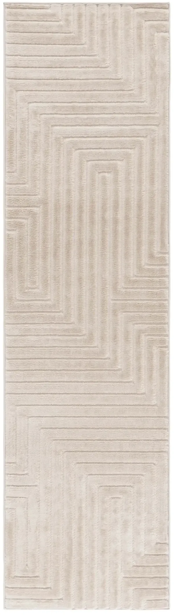 SELENA 662 BEIGE 2'-2' x 8' Runner Rug