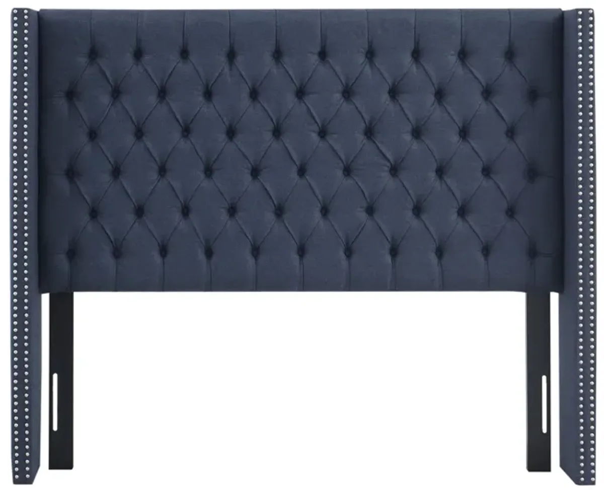 Madison Park Amelia Navy Upholstery Headboard