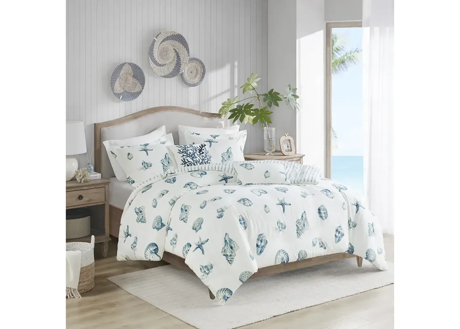 Harbor House Beach House Blue 2 Piece Duvet Cover Set