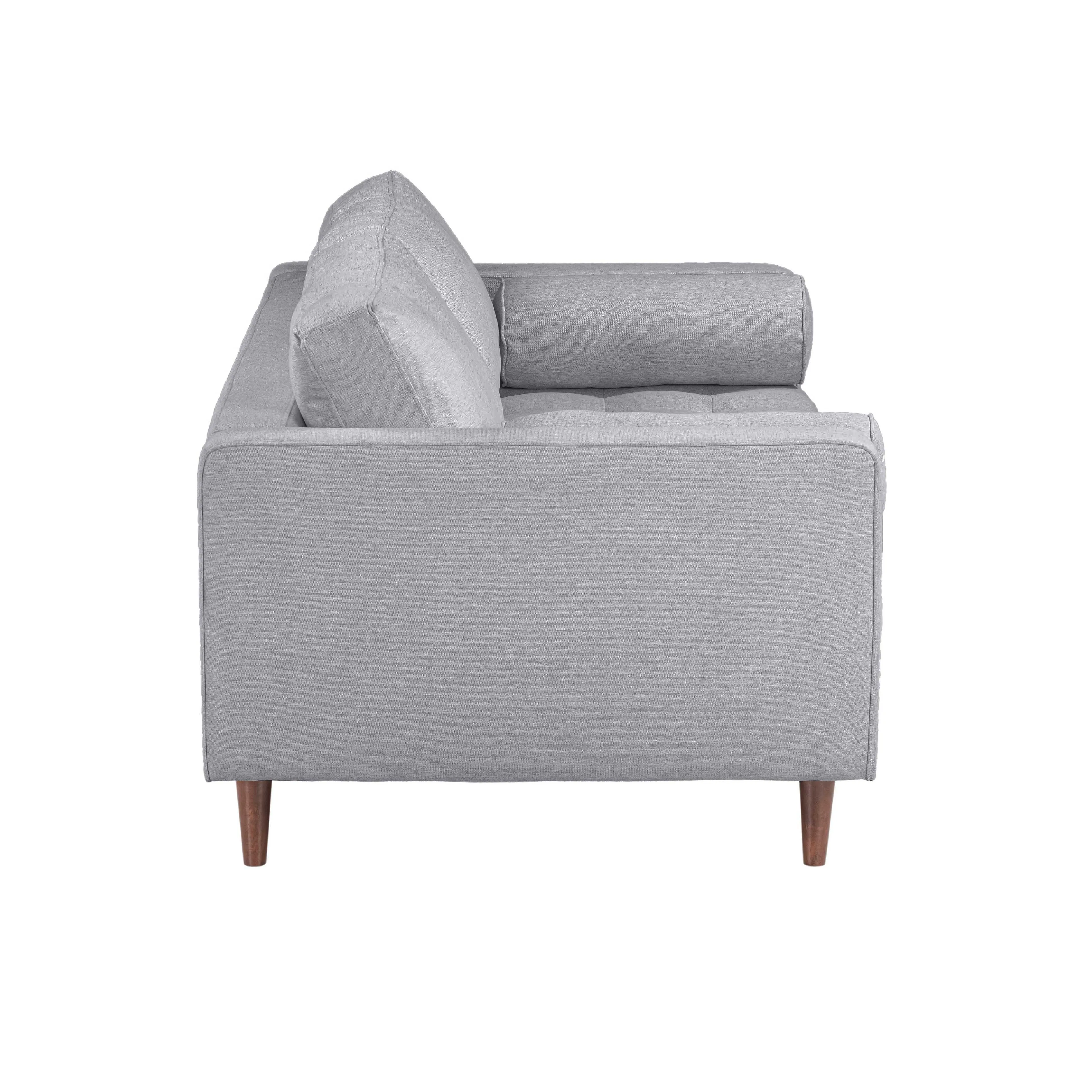 Cave Gray Tweed Loveseat