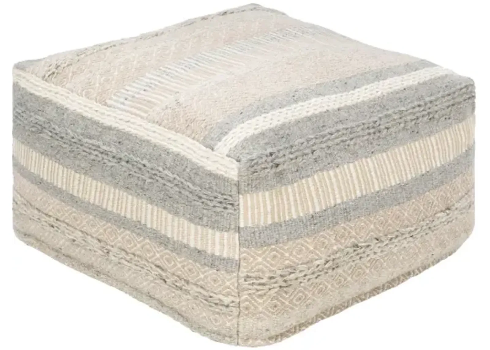 Lorens 13"H x 24"W x 24"D Pouf