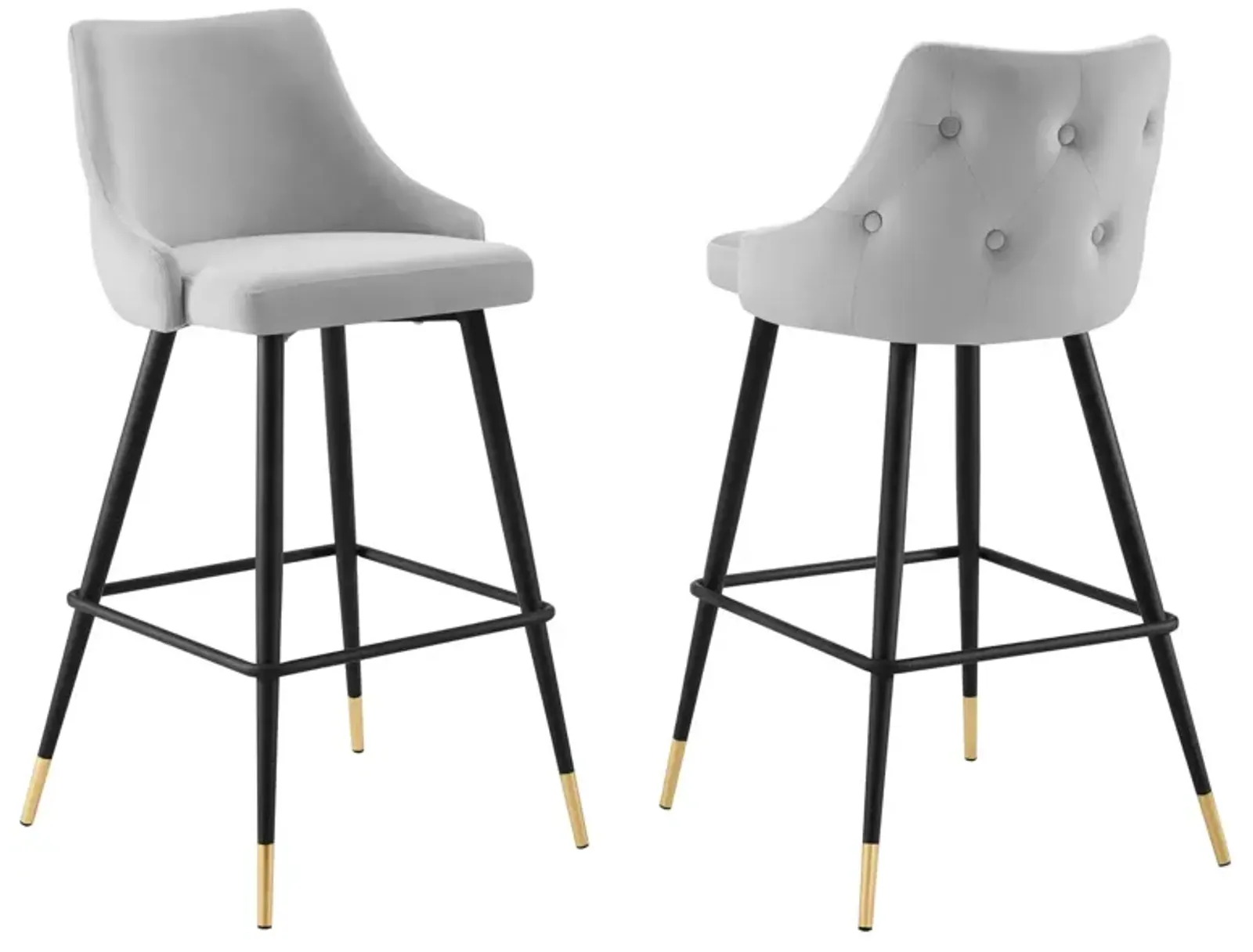 Adorn Performance Velvet Bar Stool Set of 2