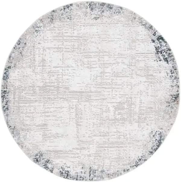 PARKER 101 Blue 6'-7' X 6'-7' Round Round Rug