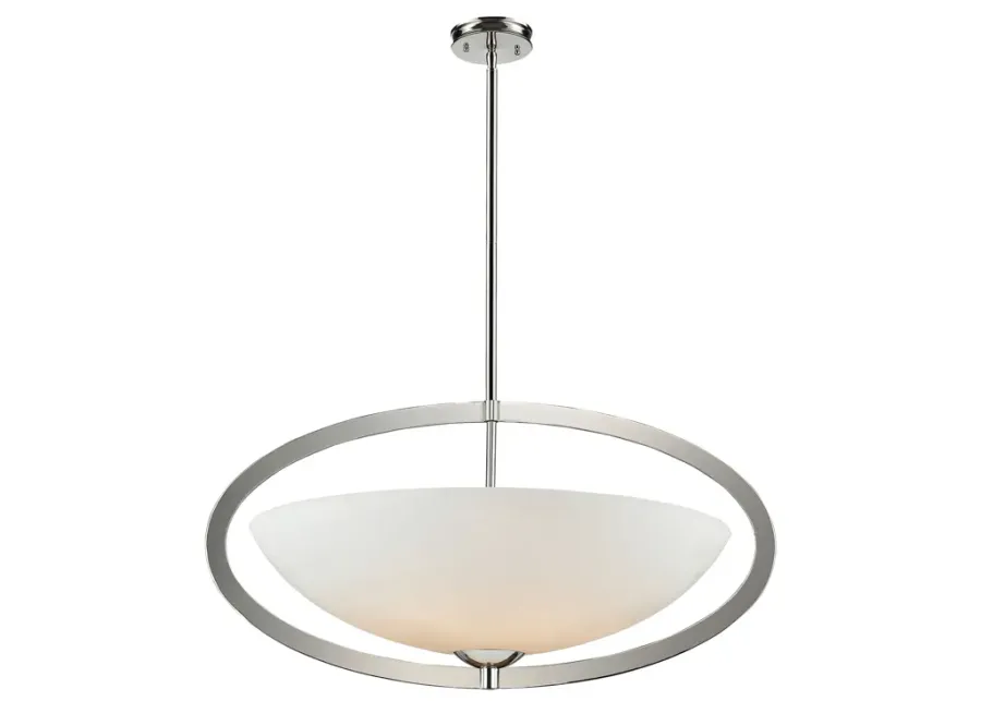 Dione 37" Wide 6-Light Pendant - Polished Nickel