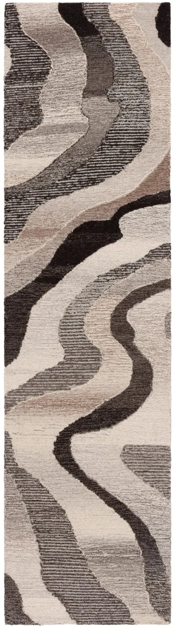 EBONY Hand Tufted 2'-3' x 9' runner