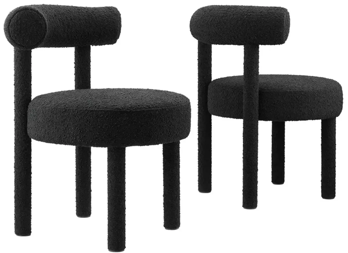 Toulouse Boucle Fabric Dining Chair - Set of 2