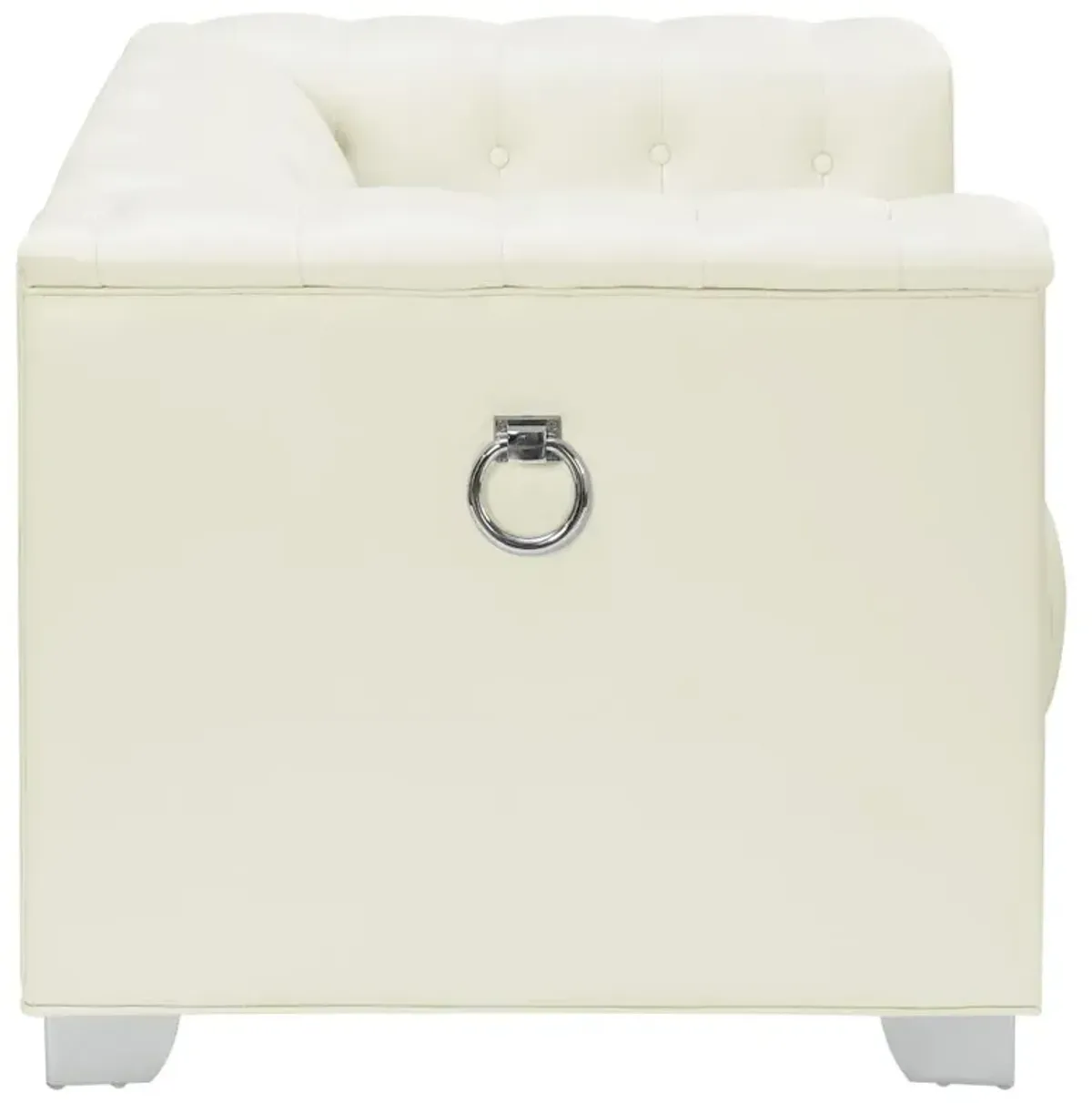 Chaviano Tufted Upholstered Chair Pearl White