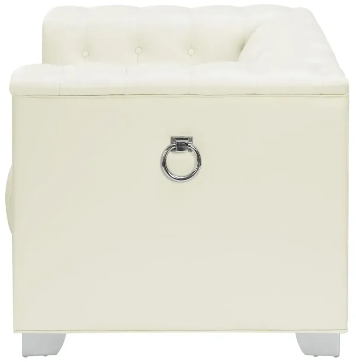 Chaviano Tufted Upholstered Chair Pearl White