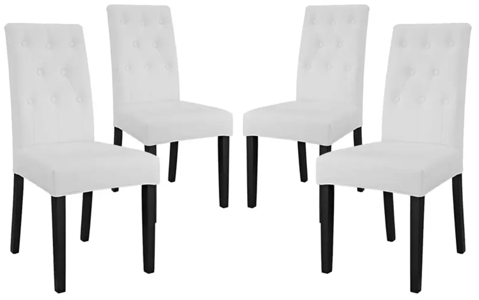 Confer Dining Side Chair Vinyl Set of 4