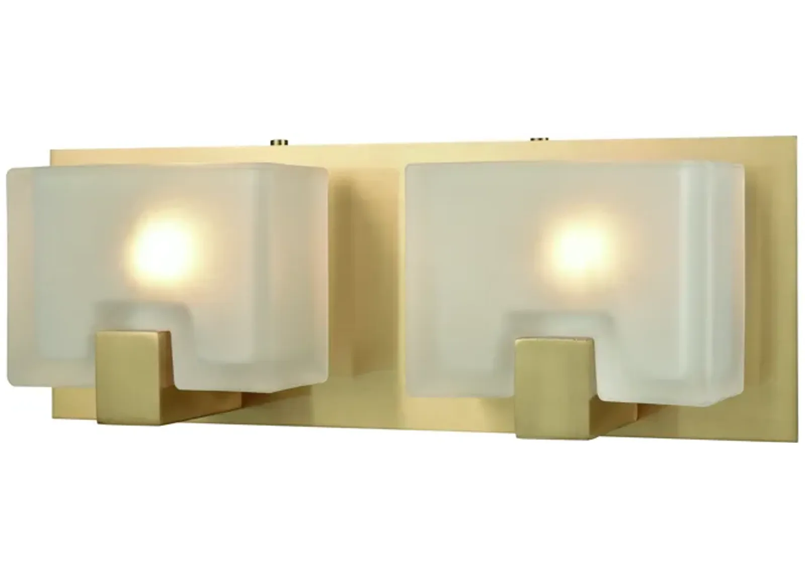 Ridgecrest 14" Wide 2-Light Vanity Light - Satin Brass