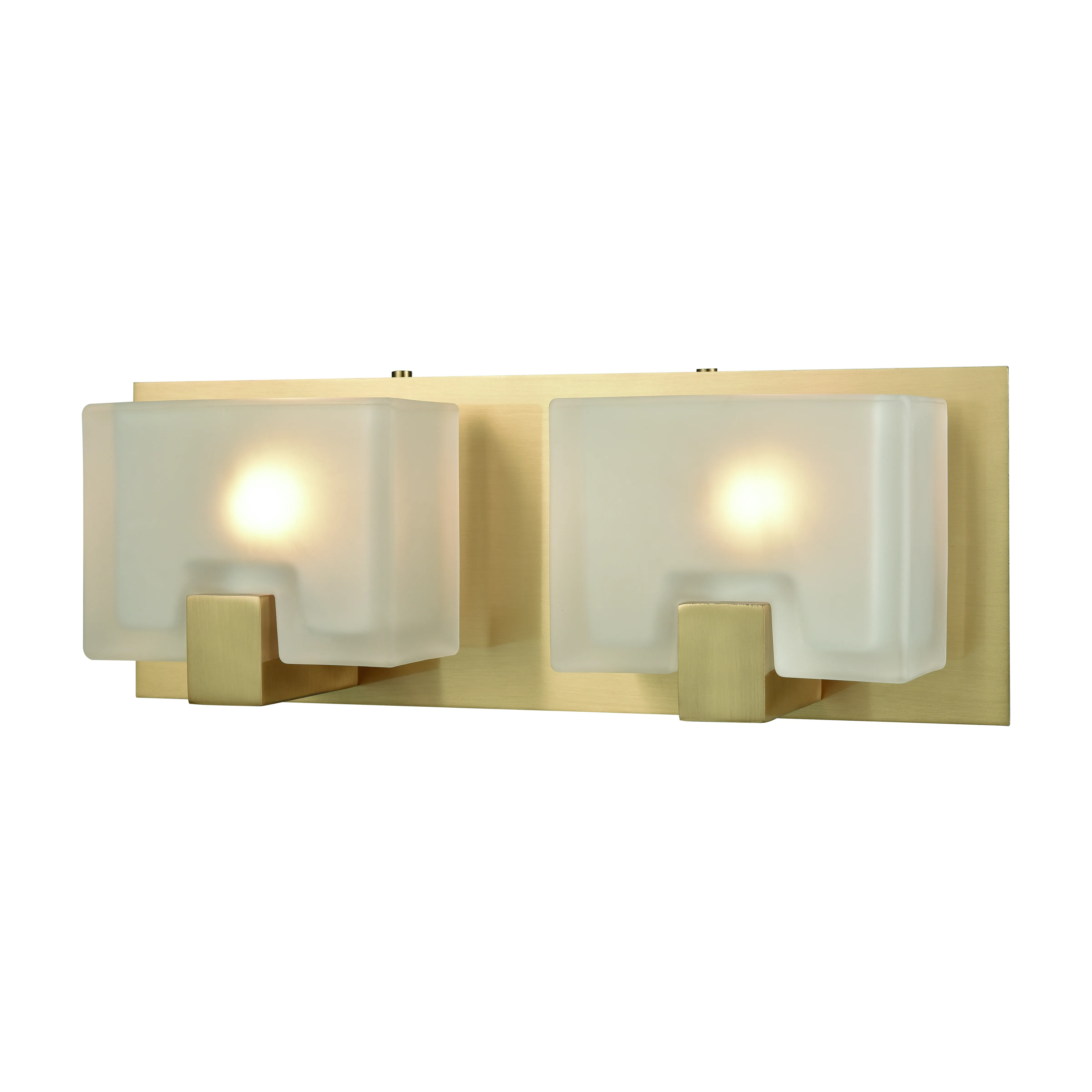 Ridgecrest 14" Wide 2-Light Vanity Light - Satin Brass