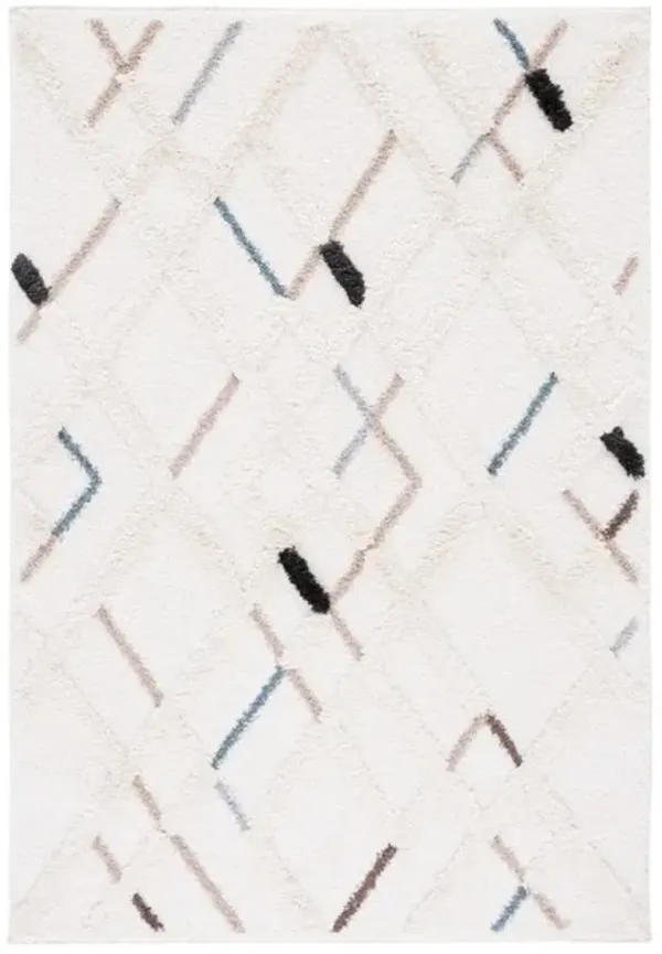 HI-LO SHAG 210 Beige 4' X 6' Small Rectangle Rug