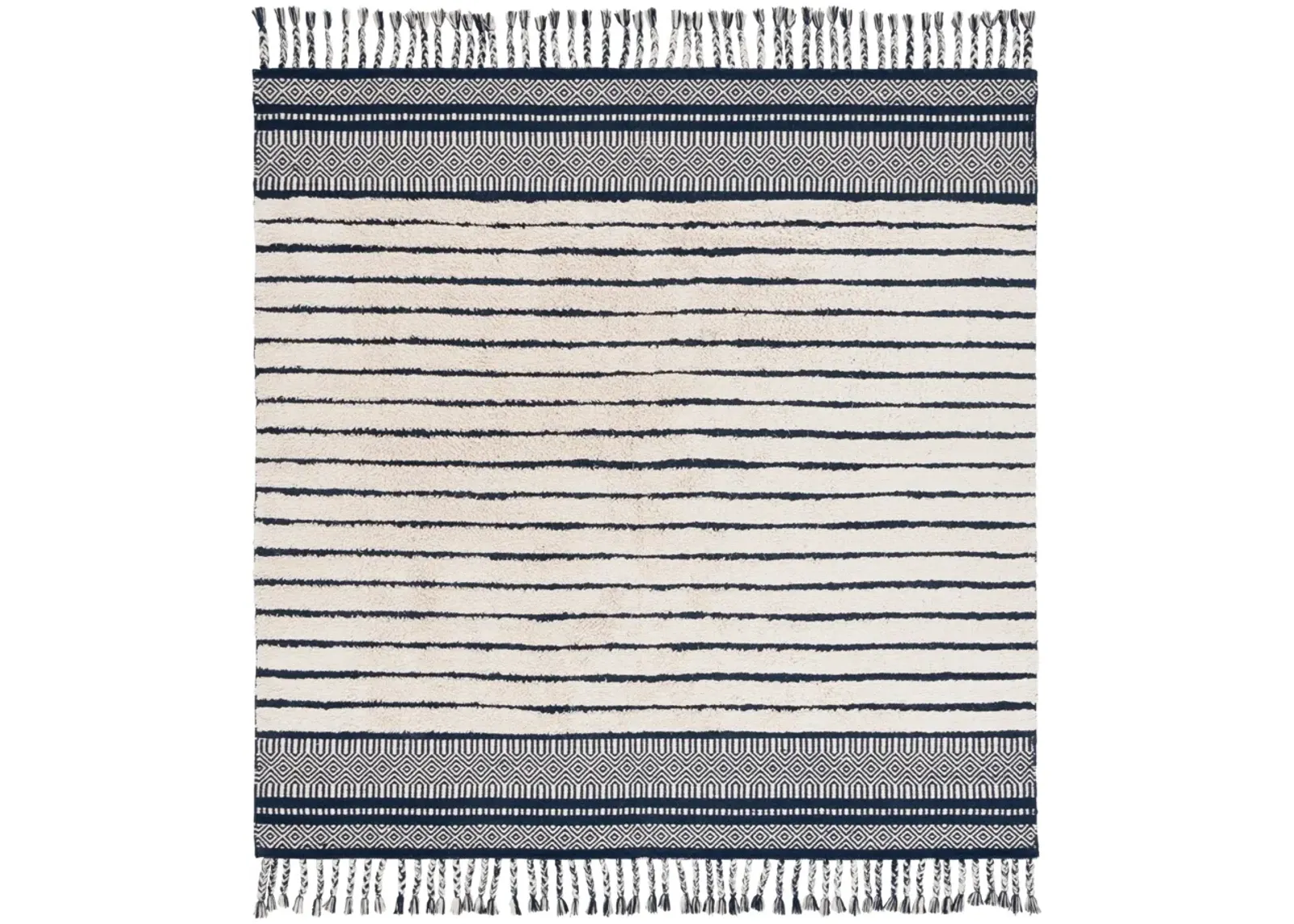 KILIM COLLECTION 401 NAVY  6' x 6' Square Square Rug