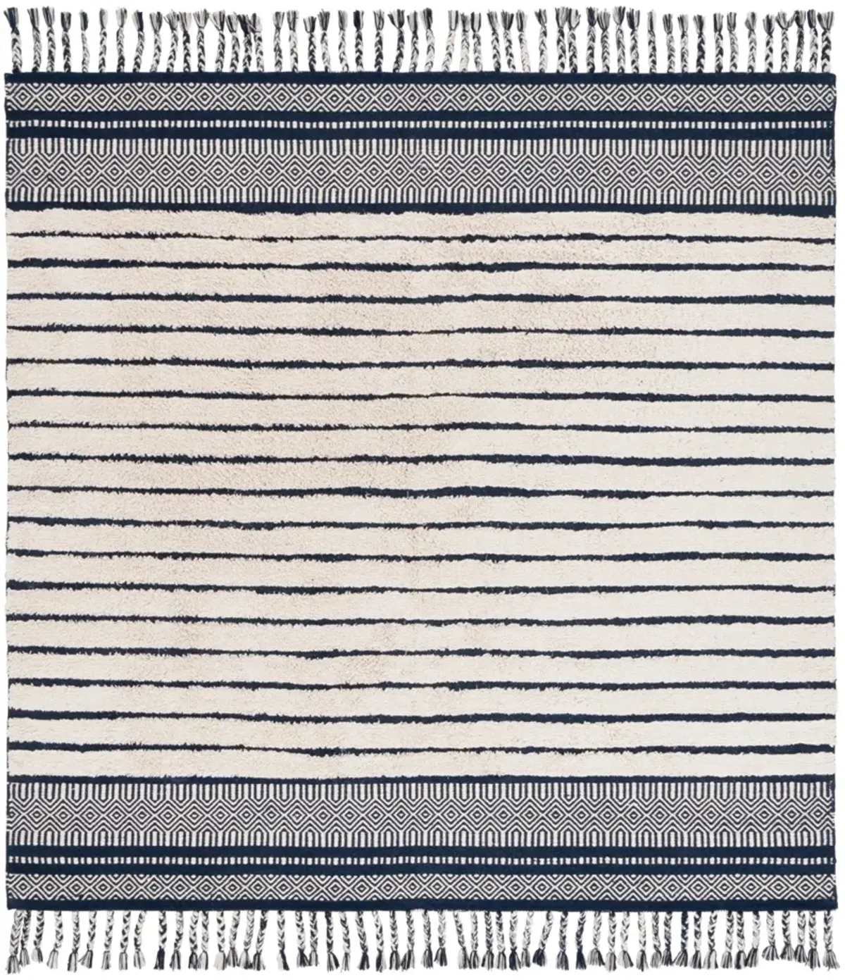 KILIM COLLECTION 401 NAVY  6' x 6' Square Square Rug