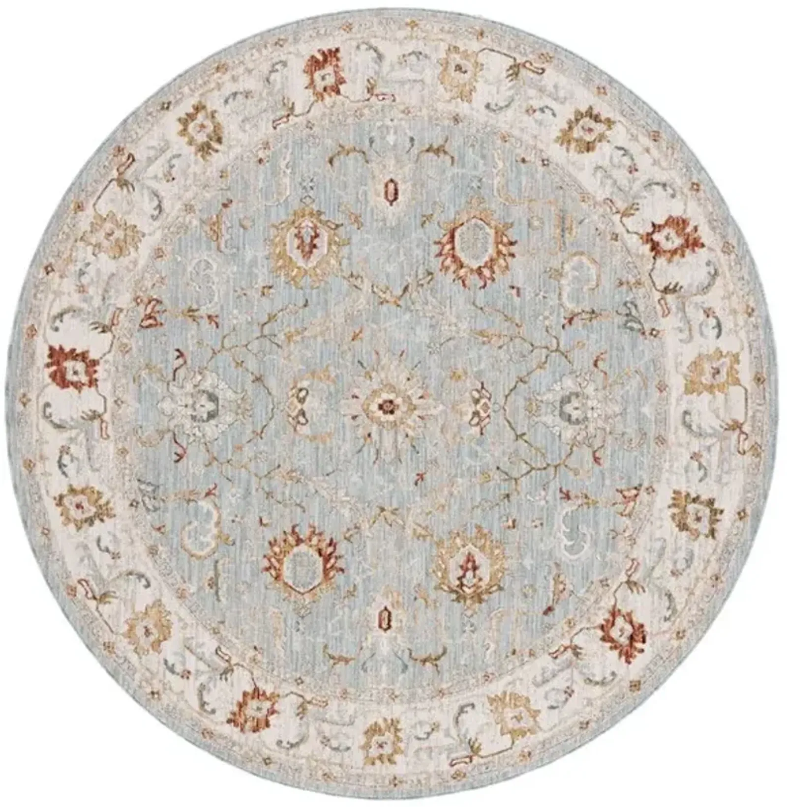 HAMILTON 102 Blue 6'-7' X 6'-7' Round Round Rug