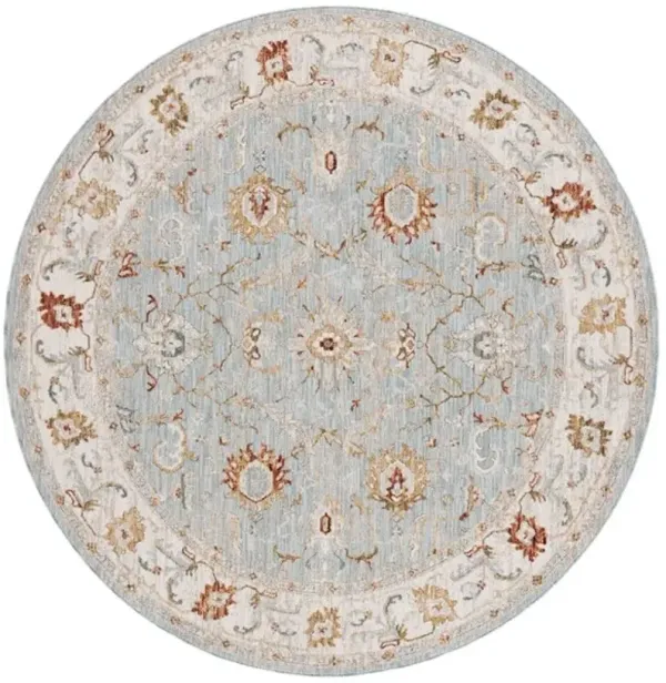 HAMILTON 102 Blue 6'-7' X 6'-7' Round Round Rug