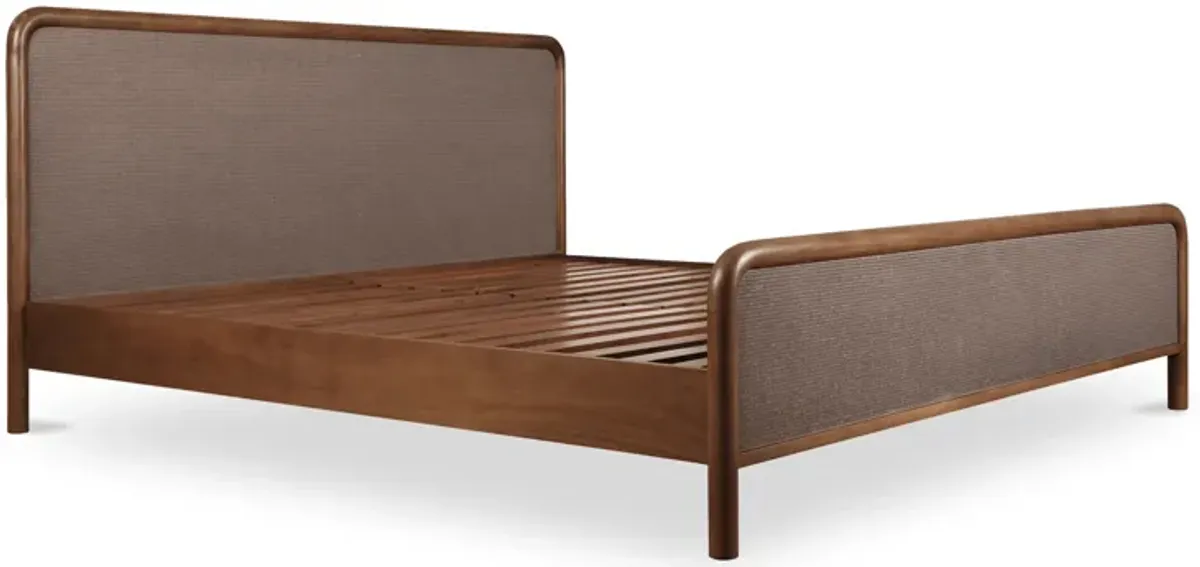 Rye Queen Bed Warm Brown