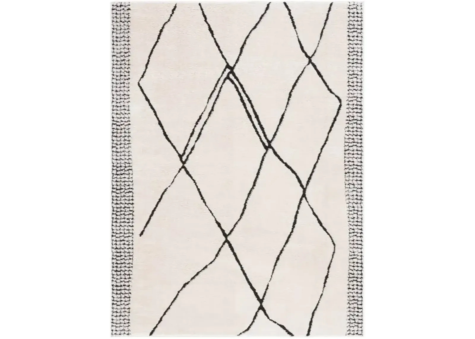 MELODY 104 Black 8' X 10' Large Rectangle Rug