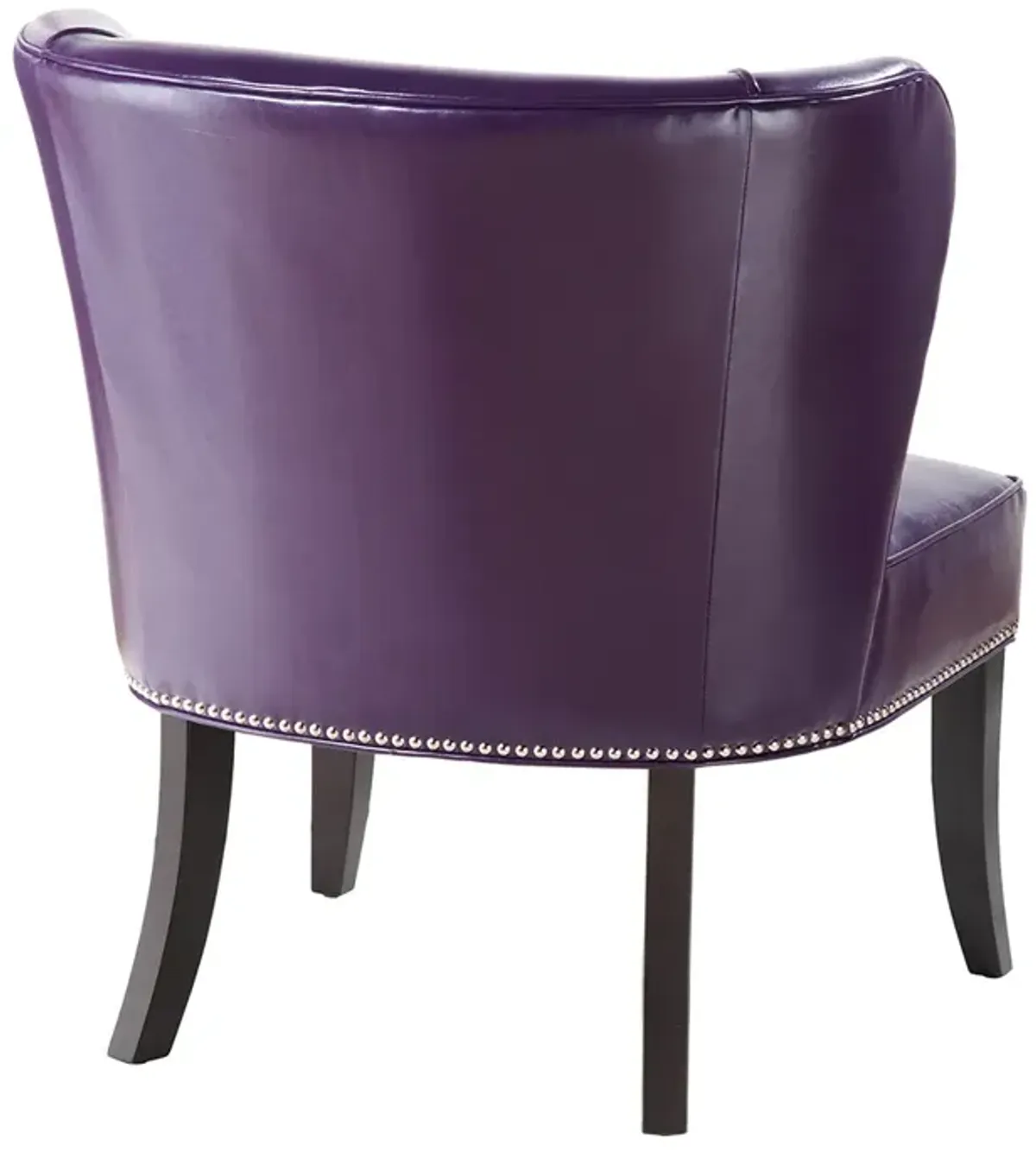 Madison Park Hilton Purple Armless Accent Chair