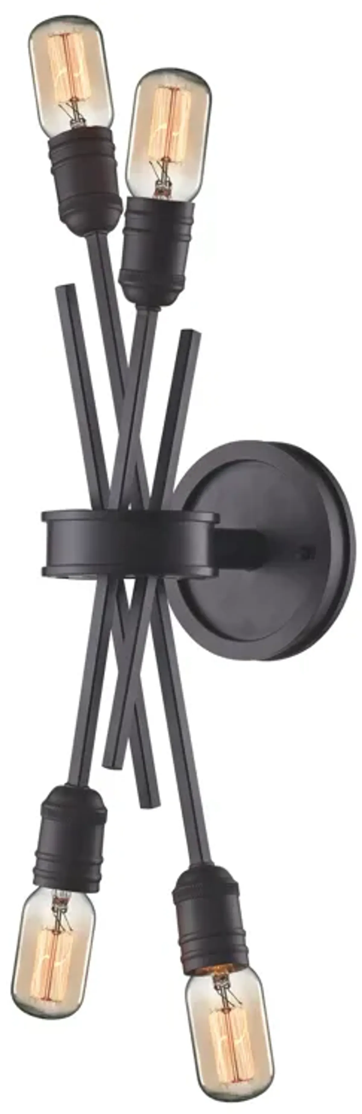 Xenia 5" High 4-Light Sconce - Oil Rubbed Bronze