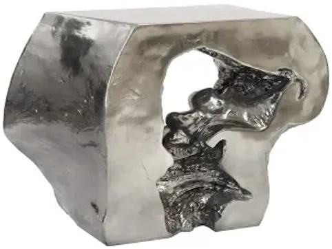 plateada hollow console, liquid silver