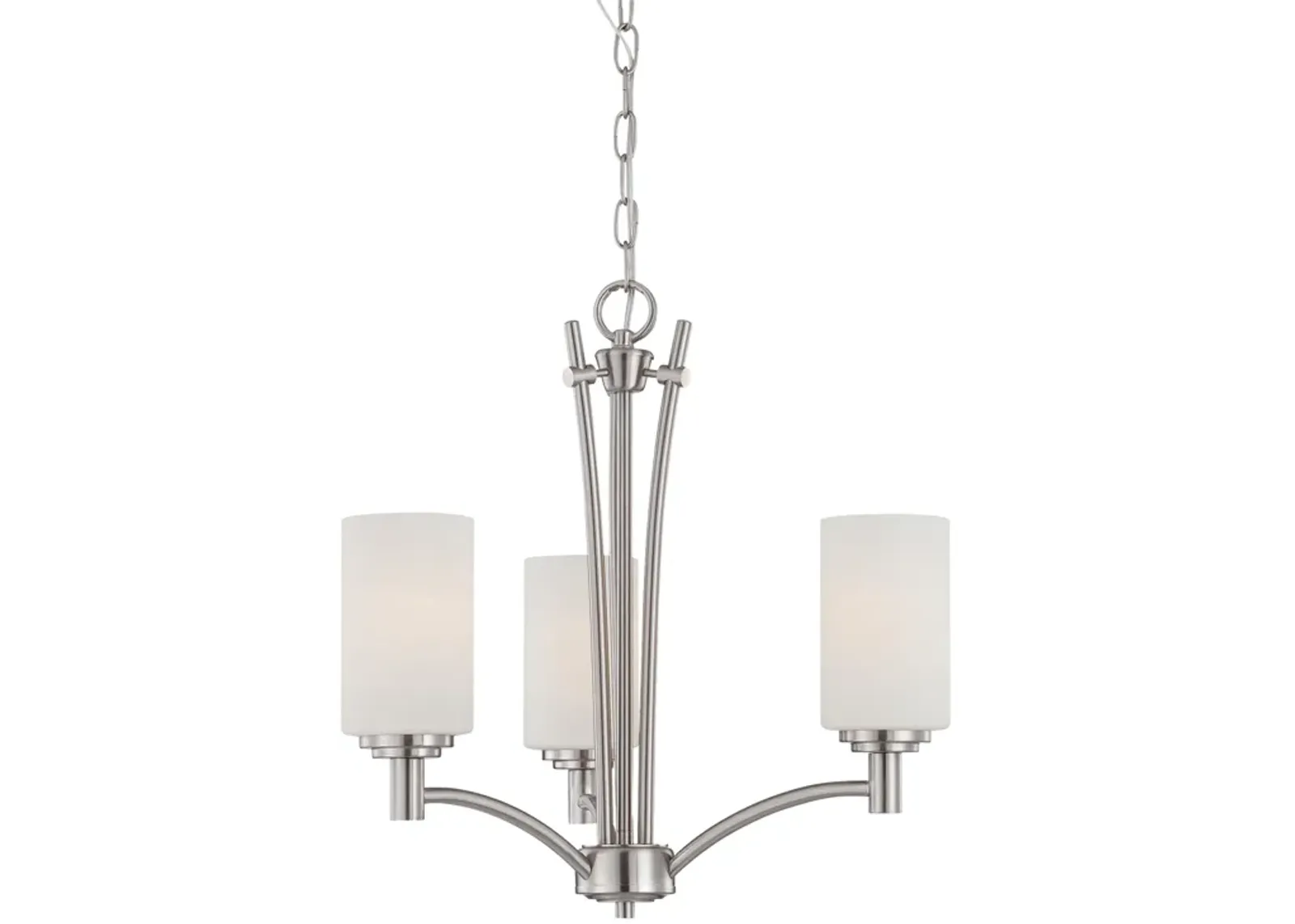 Pittman 20" Wide 3-Light Chandelier - Brushed Nickel