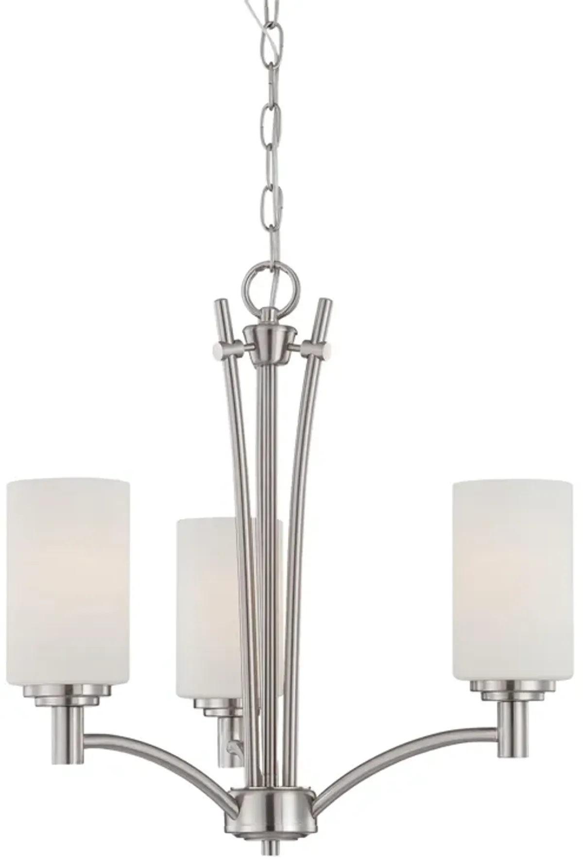 Pittman 20" Wide 3-Light Chandelier - Brushed Nickel