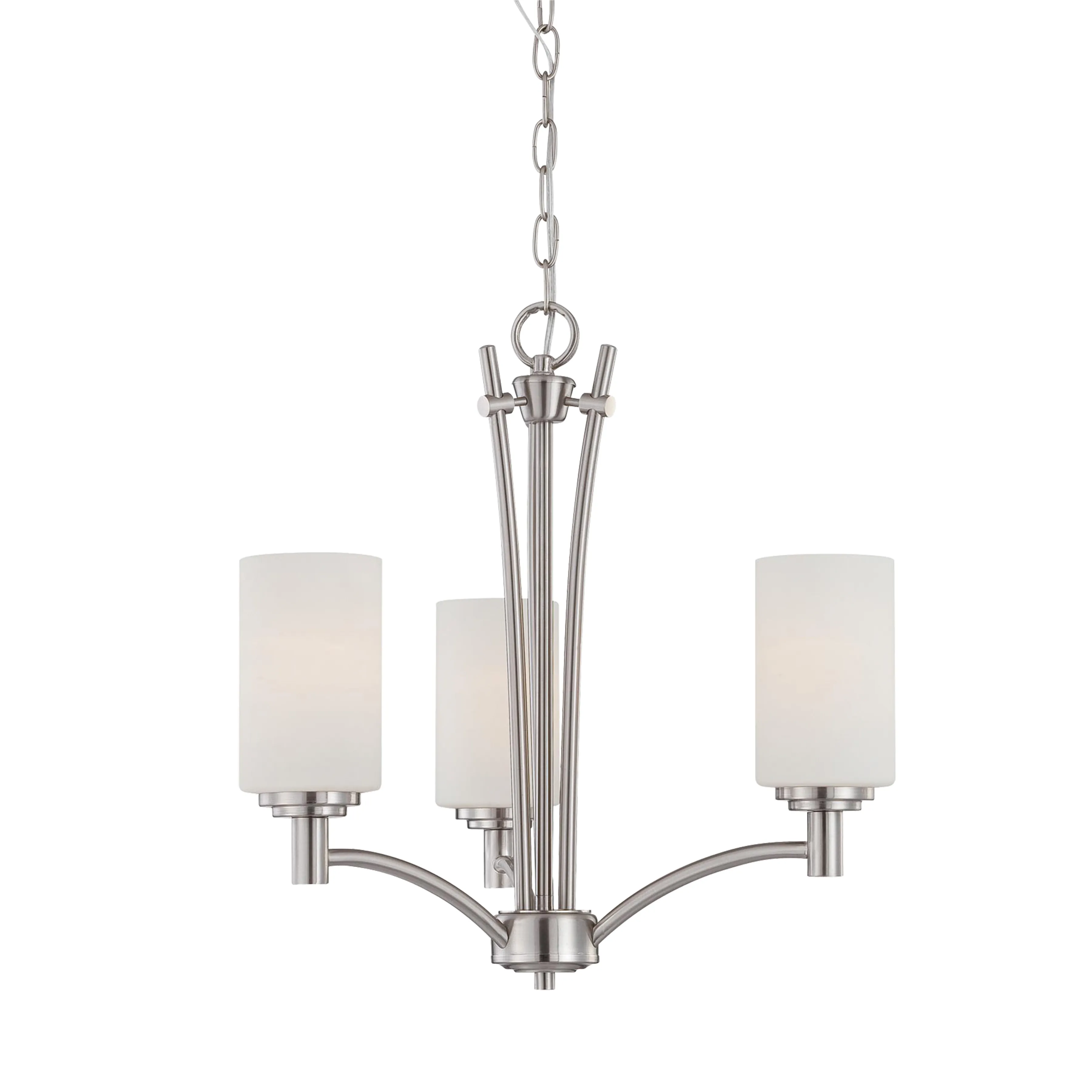 Pittman 20" Wide 3-Light Chandelier - Brushed Nickel