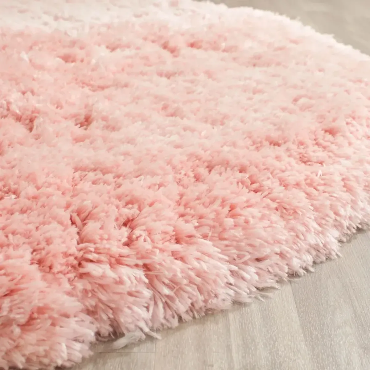 ARCTIC SHAG Pink 7' X 7' Round Round Rug