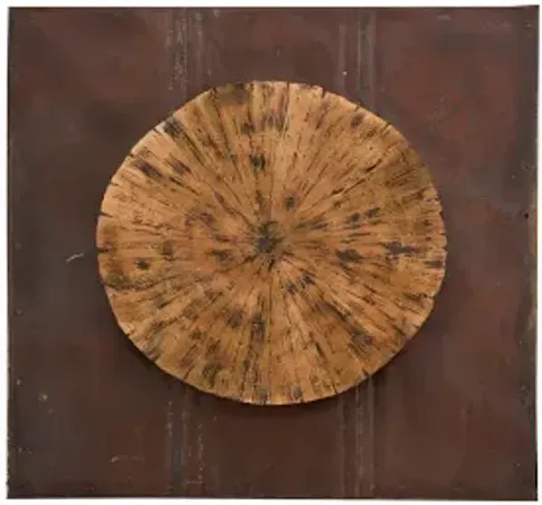 medallion wall art, amber