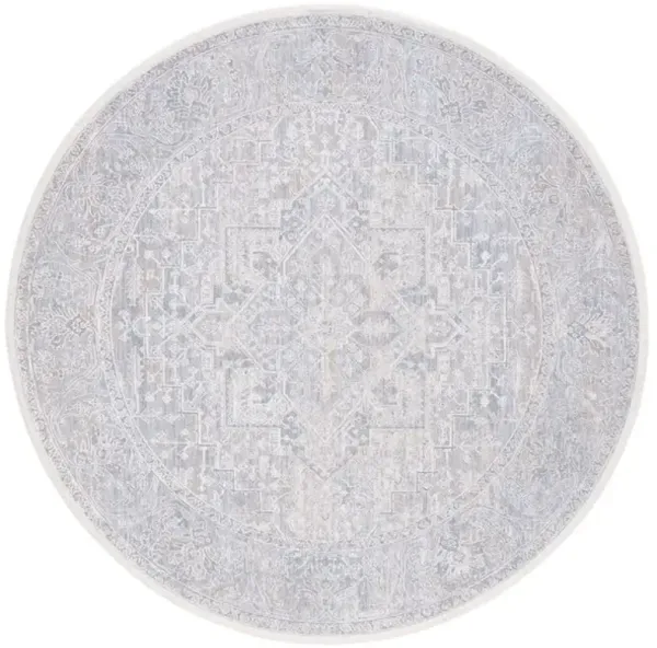 MARMARA 316 Blue  6'-7' X 6'-7' Round Round Rug