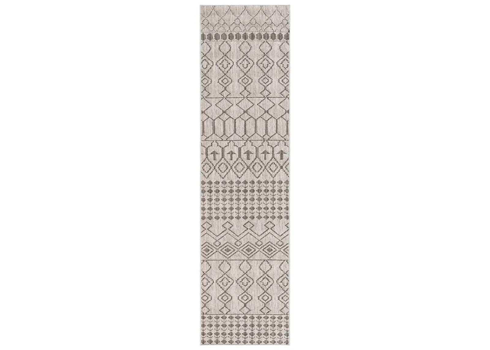 GLOBAL 212 Beige 2'-2' X 8' Runner Rug